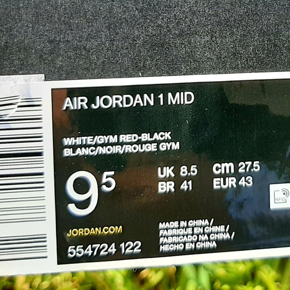 Air Jordan 1 mids gym red, black and white - Picture 6 of 6